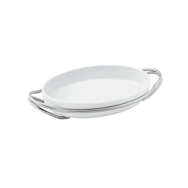 ASSADEIRA OVAL COM SUPORTE AÇO
