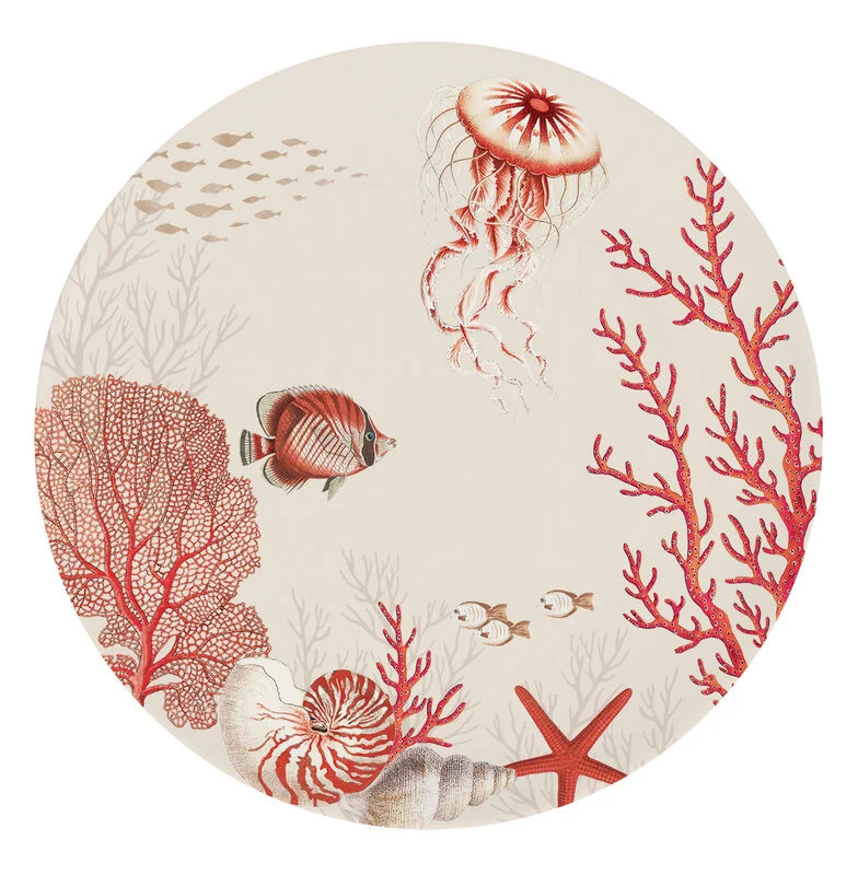 PRATO SOBREMESA CORAL REEF