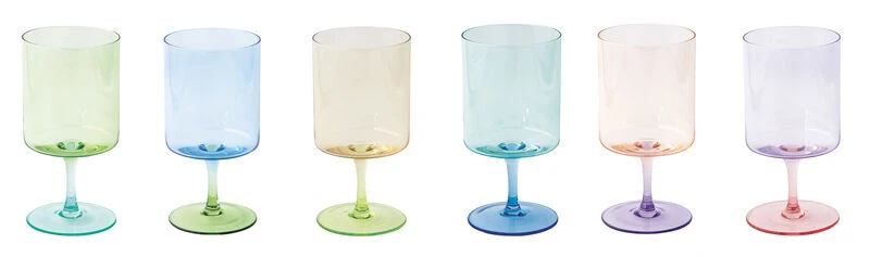 CONJUNTO 6 COPOS VINHO RAINBOW