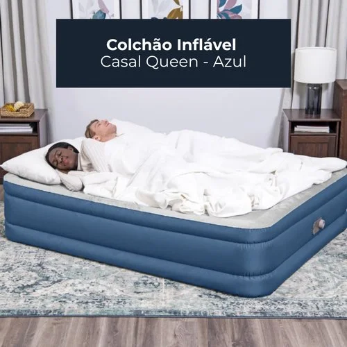 Colchão Inflável Casal Queen – Azul