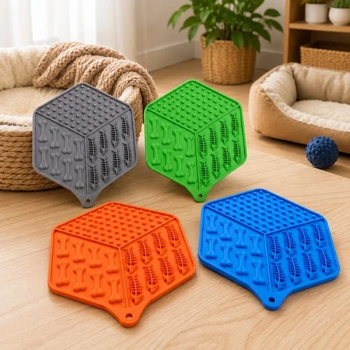 Comedouro Silicone com Ventosa para Pet – Sortido