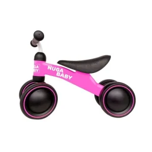 Bicicleta Infantil Nuga Sem Pedal 4 Rodas – Rosa