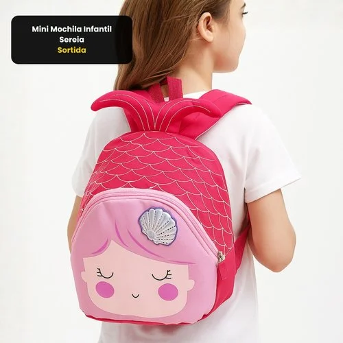 Mini Mochila Infantil Sereia – Sortida